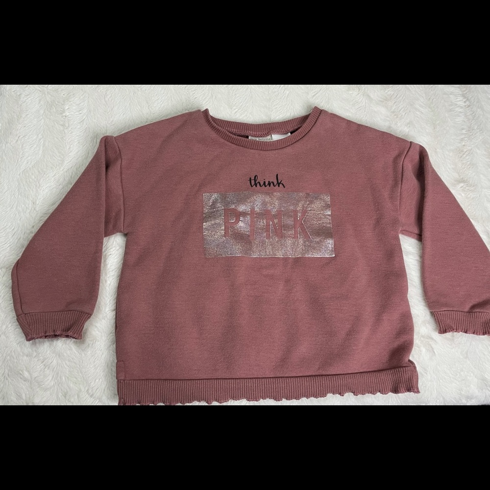 Zara Babygirl Sweatshirt 12/18 Months